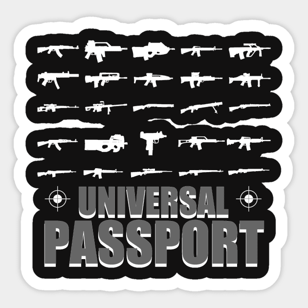 Universal Passport Sticker by Spacecoincoin